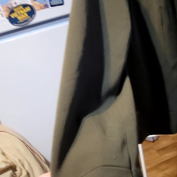 Sag Harbor Ladies Size 12 Moss Green Jacket Full Zip Front Long sleeves Collared - Picture 6 of 16